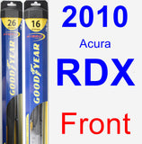 Front Wiper Blade Pack for 2010 Acura RDX - Hybrid