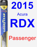 Passenger Wiper Blade for 2015 Acura RDX - Hybrid