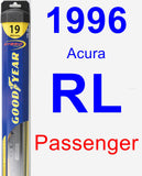Passenger Wiper Blade for 1996 Acura RL - Hybrid