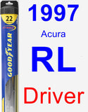 Driver Wiper Blade for 1997 Acura RL - Hybrid