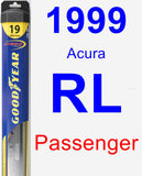 Passenger Wiper Blade for 1999 Acura RL - Hybrid