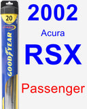 Passenger Wiper Blade for 2002 Acura RSX - Hybrid