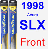Front Wiper Blade Pack for 1998 Acura SLX - Hybrid