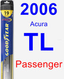 Passenger Wiper Blade for 2006 Acura TL - Hybrid