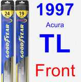 Front Wiper Blade Pack for 1997 Acura TL - Hybrid