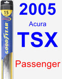 Passenger Wiper Blade for 2005 Acura TSX - Hybrid