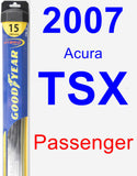 Passenger Wiper Blade for 2007 Acura TSX - Hybrid