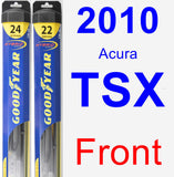 Front Wiper Blade Pack for 2010 Acura TSX - Hybrid