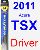 Driver Wiper Blade for 2011 Acura TSX - Hybrid