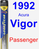 Passenger Wiper Blade for 1992 Acura Vigor - Hybrid