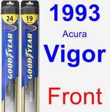 Front Wiper Blade Pack for 1993 Acura Vigor - Hybrid