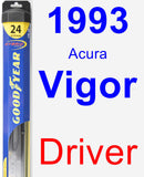 Driver Wiper Blade for 1993 Acura Vigor - Hybrid