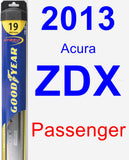Passenger Wiper Blade for 2013 Acura ZDX - Hybrid