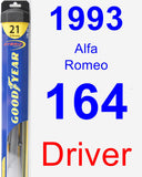 Driver Wiper Blade for 1993 Alfa Romeo 164 - Hybrid