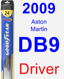 Driver Wiper Blade for 2009 Aston Martin DB9 - Hybrid