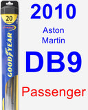 Passenger Wiper Blade for 2010 Aston Martin DB9 - Hybrid