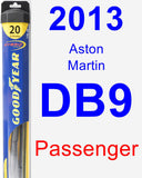 Passenger Wiper Blade for 2013 Aston Martin DB9 - Hybrid