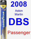Passenger Wiper Blade for 2008 Aston Martin DBS - Hybrid