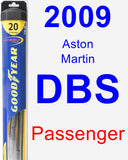 Passenger Wiper Blade for 2009 Aston Martin DBS - Hybrid