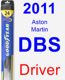 Driver Wiper Blade for 2011 Aston Martin DBS - Hybrid