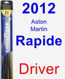 Driver Wiper Blade for 2012 Aston Martin Rapide - Hybrid