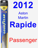 Passenger Wiper Blade for 2012 Aston Martin Rapide - Hybrid