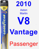 Passenger Wiper Blade for 2010 Aston Martin V8 Vantage - Hybrid