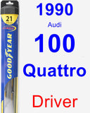 Driver Wiper Blade for 1990 Audi 100 Quattro - Hybrid