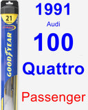 Passenger Wiper Blade for 1991 Audi 100 Quattro - Hybrid