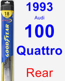 Rear Wiper Blade for 1993 Audi 100 Quattro - Hybrid