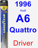 Driver Wiper Blade for 1996 Audi A6 Quattro - Hybrid