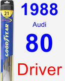Driver Wiper Blade for 1988 Audi 80 - Hybrid