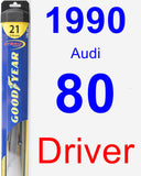 Driver Wiper Blade for 1990 Audi 80 - Hybrid