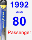 Passenger Wiper Blade for 1992 Audi 80 - Hybrid