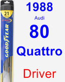 Driver Wiper Blade for 1988 Audi 80 Quattro - Hybrid