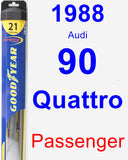 Passenger Wiper Blade for 1988 Audi 90 Quattro - Hybrid