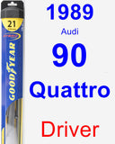 Driver Wiper Blade for 1989 Audi 90 Quattro - Hybrid