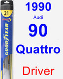 Driver Wiper Blade for 1990 Audi 90 Quattro - Hybrid