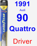 Driver Wiper Blade for 1991 Audi 90 Quattro - Hybrid