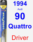 Driver Wiper Blade for 1994 Audi 90 Quattro - Hybrid