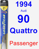 Passenger Wiper Blade for 1994 Audi 90 Quattro - Hybrid