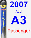 Passenger Wiper Blade for 2007 Audi A3 - Hybrid