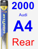 Rear Wiper Blade for 2000 Audi A4 - Hybrid