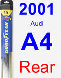 Rear Wiper Blade for 2001 Audi A4 - Hybrid