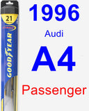 Passenger Wiper Blade for 1996 Audi A4 - Hybrid