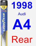 Rear Wiper Blade for 1998 Audi A4 - Hybrid