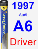 Driver Wiper Blade for 1997 Audi A6 - Hybrid