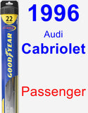 Passenger Wiper Blade for 1996 Audi Cabriolet - Hybrid