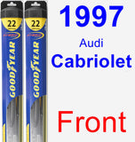Front Wiper Blade Pack for 1997 Audi Cabriolet - Hybrid