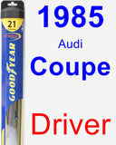 Driver Wiper Blade for 1985 Audi Coupe - Hybrid